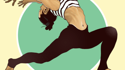 Yoga Illustration por Ryan Gadja