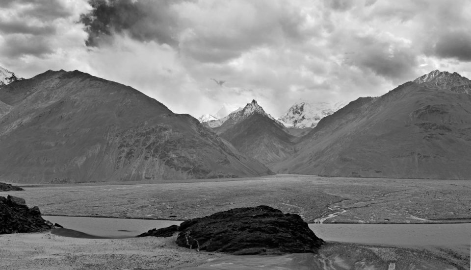 (Tajikistán) 245-247 Paisaje, hacia Langar, Hindu Kush BN